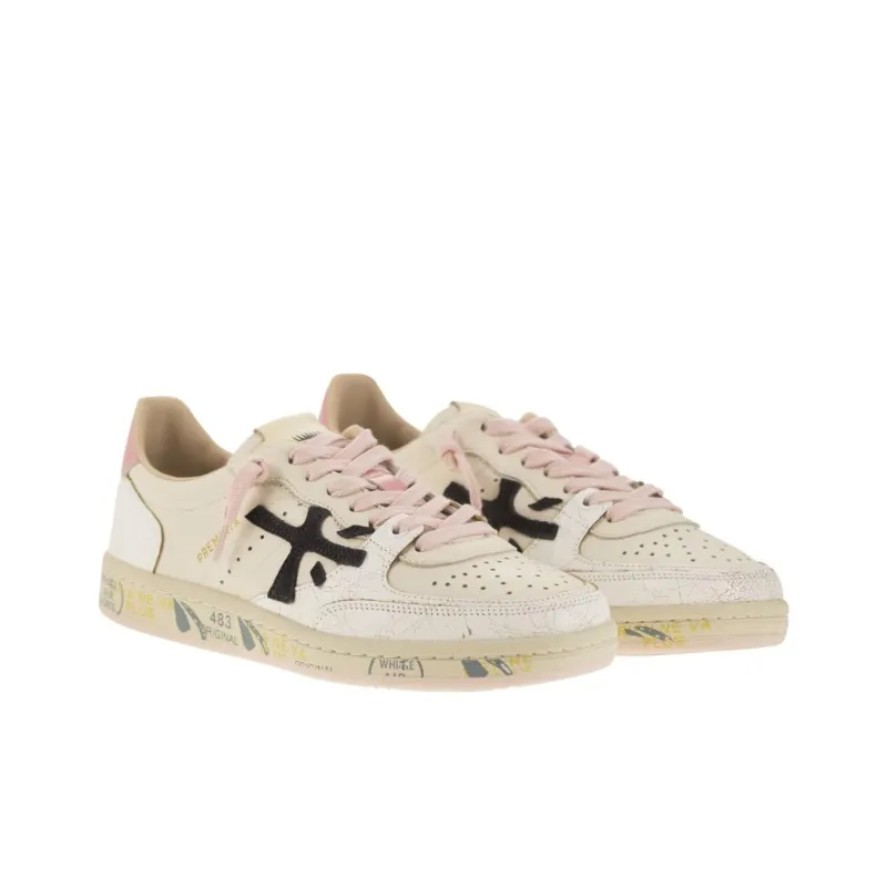 PREMIATA Low Top Skateboard Shoes Women's Beige-2