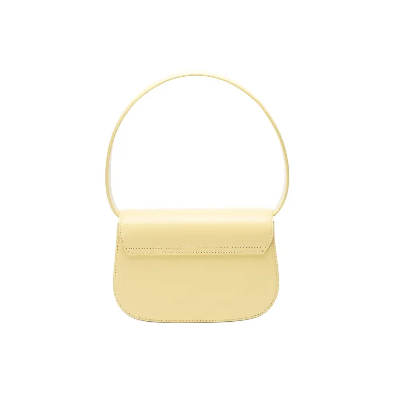 DIESEL Calfskin Portable Crossbody Bag Shoulder Bag Women's Yellow-2