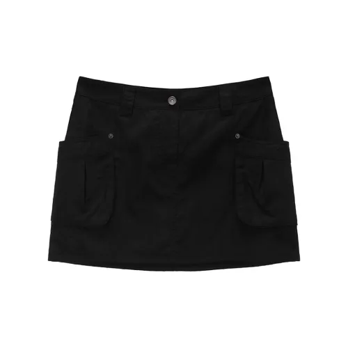 MATIN KIM Cargo Short Skirts Women's Black