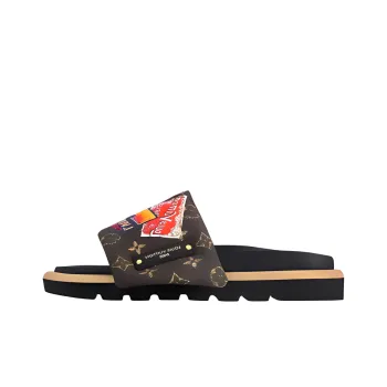 LOUIS VUITTON Slide Slippers Women's Brown