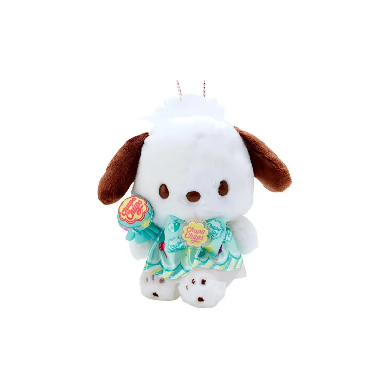 Sanrio Pochacco Precious Pearl Dolls Plush Pendant 16cm High 15cm Long-3
