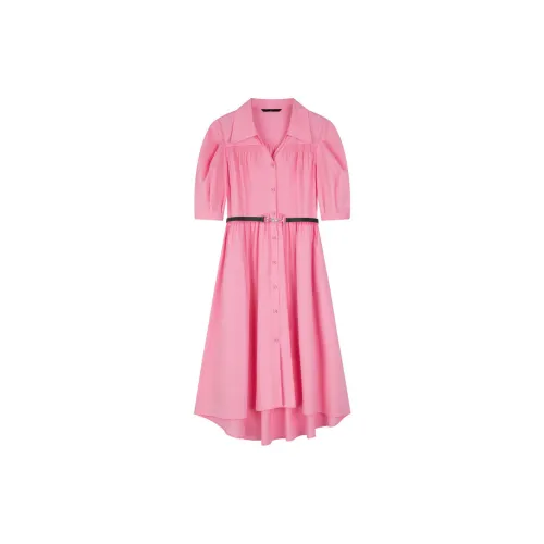 H'S Short-Sleeved Dresses Women's Mist Rose Pink