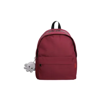 Deli Bear Nylon Backpack Unisex Black/White/Light Blue/Red/Yellow Brown
