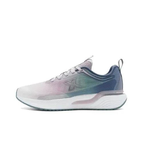 China Post x XTEP Slip-Resistant Low-Top Running Shoes Women's Blue Gray Purple