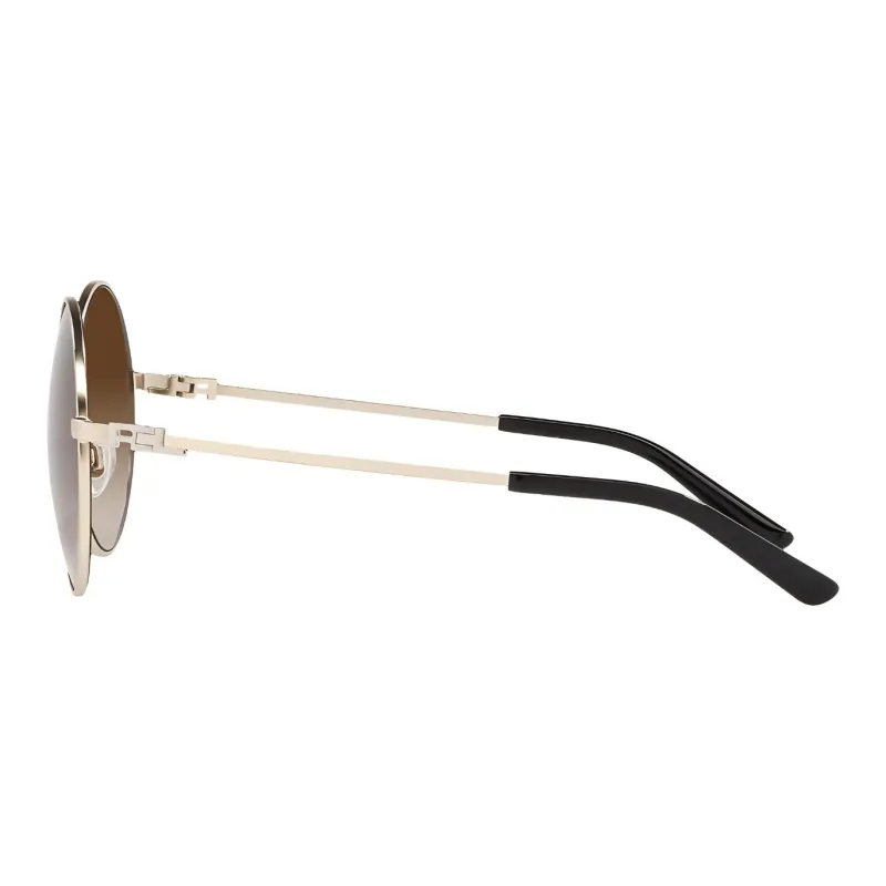 Ralph Lauren Collection Acetate Metal Round Sunglasses Unisex Gold-2