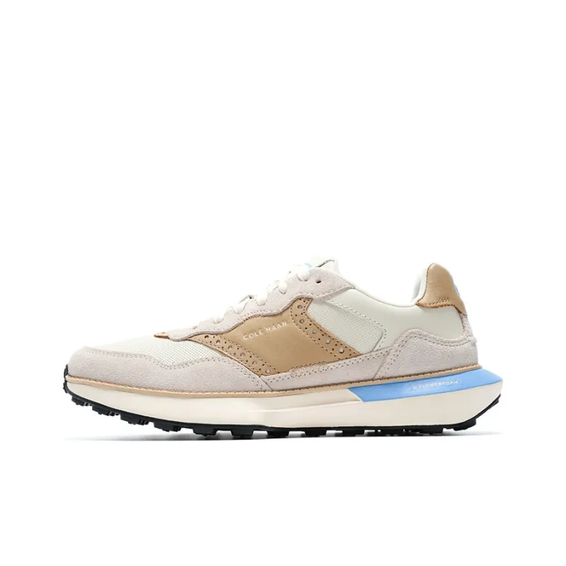 COLE HAAN Cushioned Wear Resistant Breathable Lightweight Low Top Running Shoes Men's Khaki-0