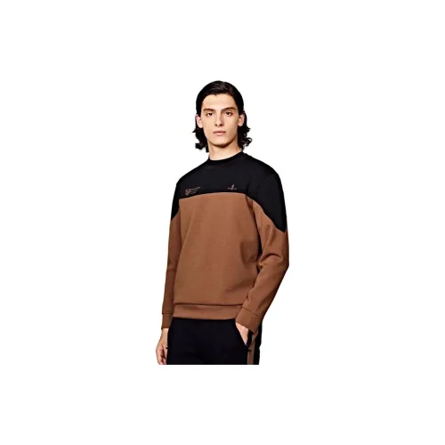 Biyin Leufen Sweatshirts Men Light Coffee