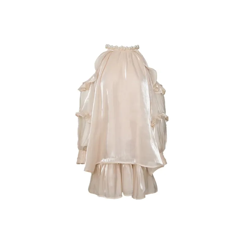JOSR Long Sleeved Dress Women's White-1