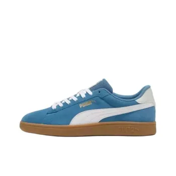 PUMA Smash 3.0 Anti-Slip Wear-Resistant Low-Top Skateboard Shoes Unisex Blue White