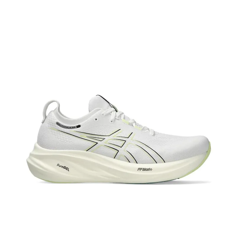 Asics GEL NIMBUS 26 Anti Slip And Wear Resistant Lightweight Cushioning Low Top Casual Running Shoes Men's White-1