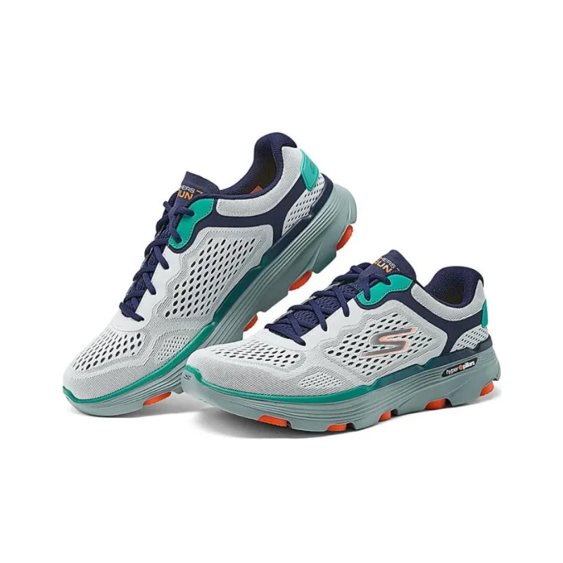 Skechers GO RUN 7.0 Wear Resistant Low Top Casual Running Shoes Men's Gray Green-2