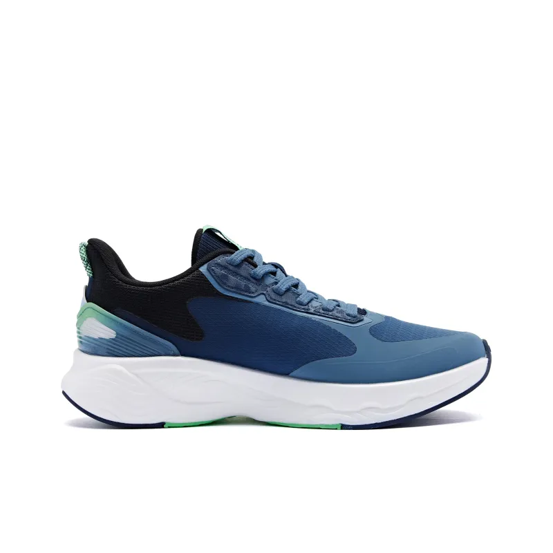 QIAODAN Streamer 4.0 Wear resistant And Lightweight Low Top Running Shoes Men's Blue Green-1