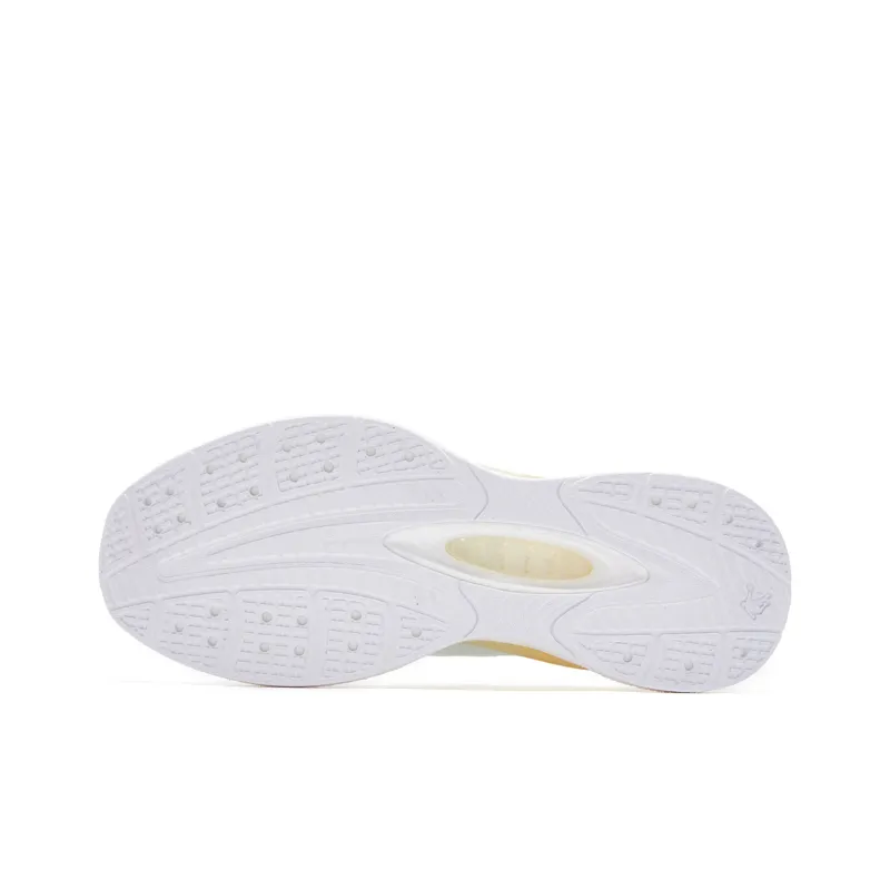 QIAODAN Hydrogen Bomb Slip Resistant, Abrasion Resistant, Breathable, Rebound Low Top Running Shoes Men's White Green-4