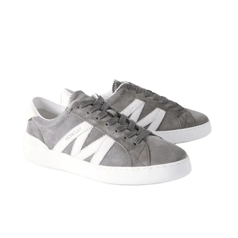 Moncler Monaco Low Top Skateboard Shoes Men's Gray-2