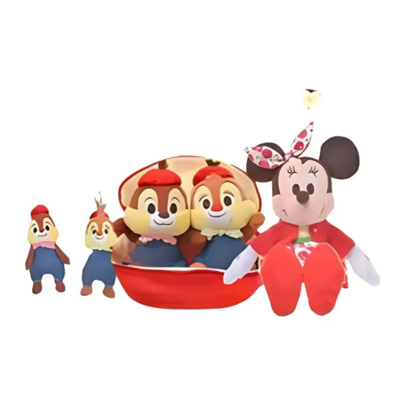 Disney Red Apple Collection Disney Other Characters Chip 'N Dale Apple Dolls Plush Doll 21cm Height-1