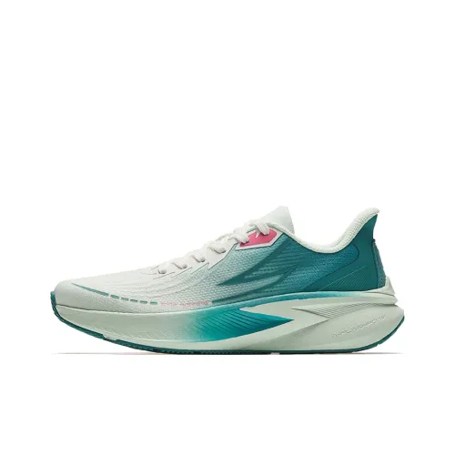 Anta Pentium Cushioning Abrasion Resistant Lightweight Low Top Running Shoes Women's Cool Green