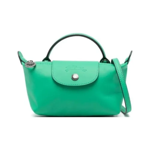 LONGCHAMP Debossed-logo Leather Mini Bag