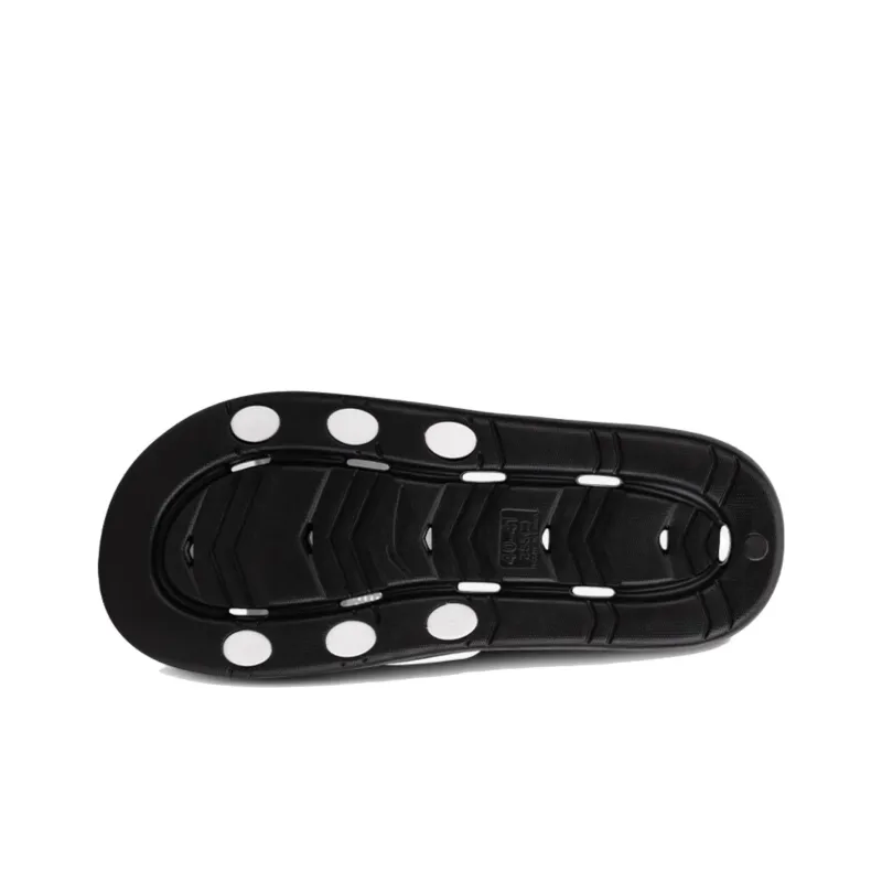 LiNing EVA Slip Resistant Slide Slippers Men's Black White-3