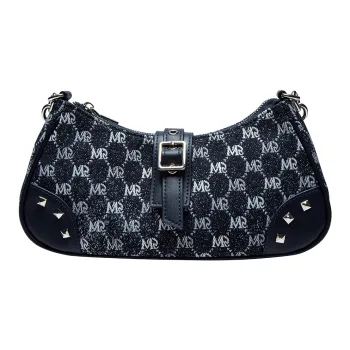 MQ Polyester Baguette Bag One Shoulder Handbag Crossbody Bag Regular Women's Dark Blue