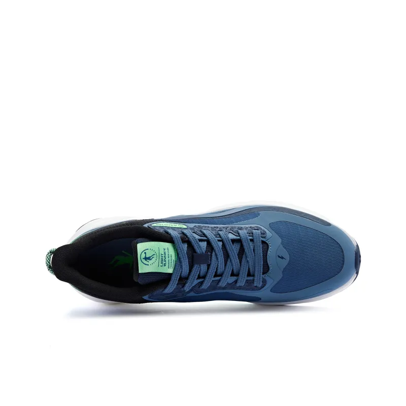 QIAODAN Streamer 4.0 Wear resistant And Lightweight Low Top Running Shoes Men's Blue Green-3