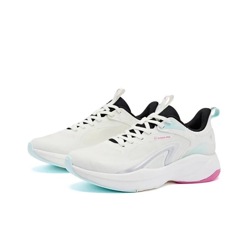 QIAODAN Streamer 4.0 Low Top Running Shoes Women's White Black-2