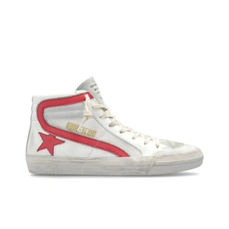 Golden Goose Slide Double Quarter Penstar High Top Skateboard Shoes Women's White-1