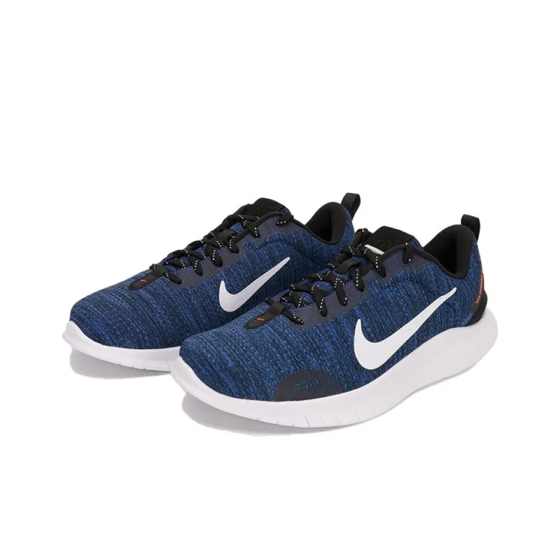 Nike Flex Experience RN 12 Durable Breathable Lightweight Low Top Casual Running Shoes Men's Navy Blue-2