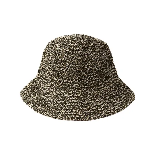 ZARA Paper Pulp Bucket Hats Women's Black