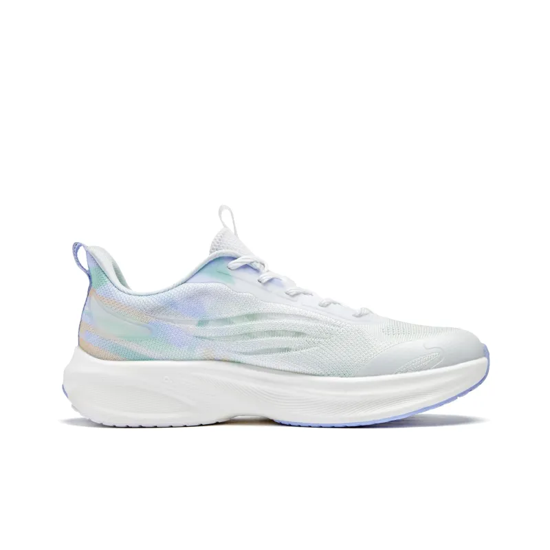 QIAODAN Sigh 5.0 Breathable And Lightweight Low Top Running Shoes Women's White Purple-1