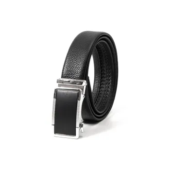 BAIJUAN Casual Versatile Trimming Automatic Buckle Cow Leather Belt Width 3.5CM Men's Belt For Men Leather Belts Men's