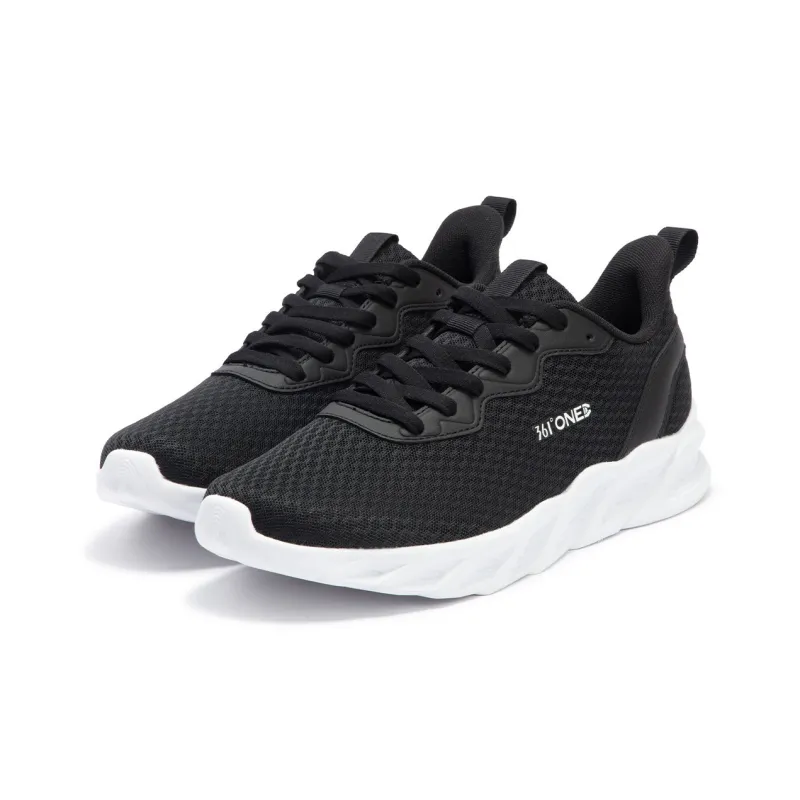 361° Abrasion Resistant, Breathable, Lightweight Low Top Casual Running Shoes Men's Black White-3
