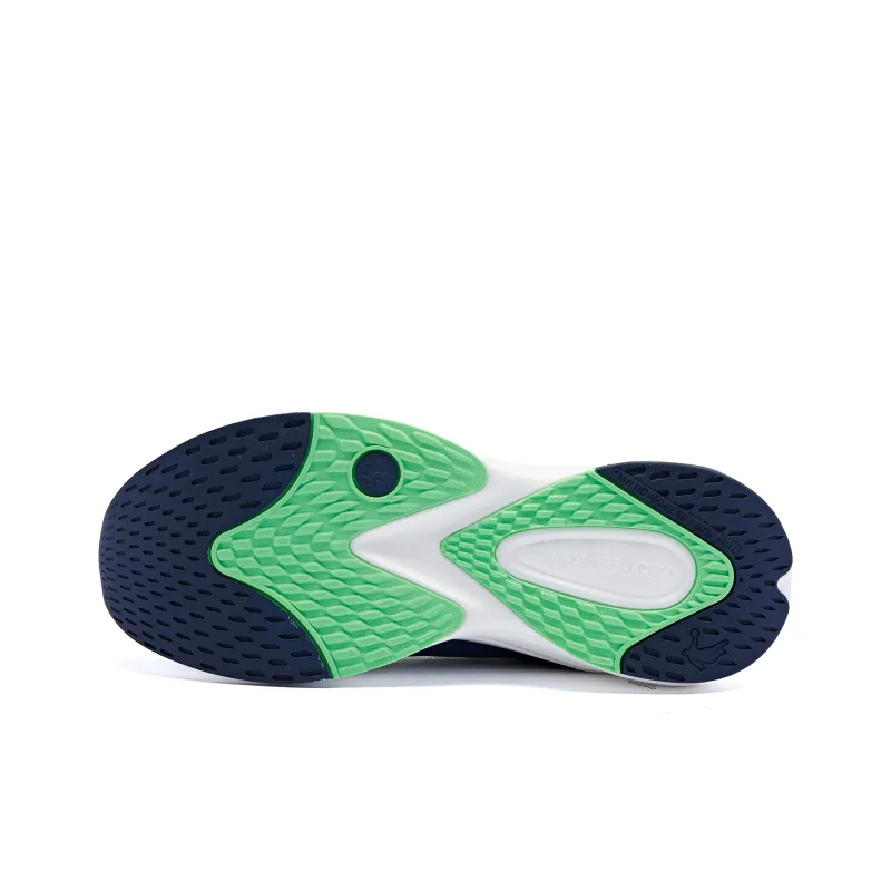 QIAODAN Streamer 4.0 Wear resistant And Lightweight Low Top Running Shoes Men's Blue Green-4