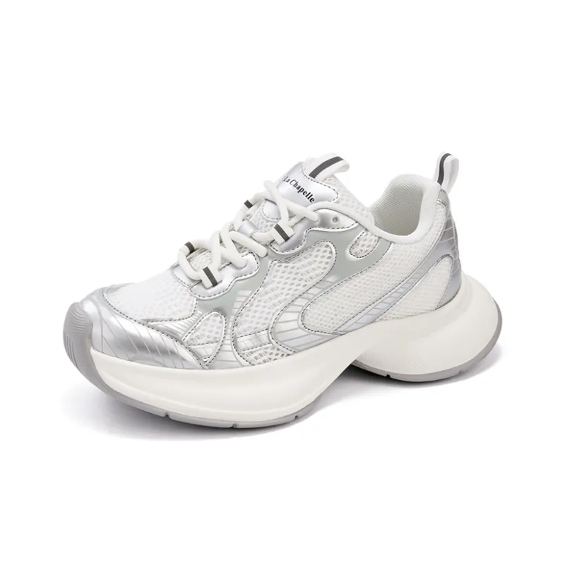 La Chapelle Anti Slip Wear Resistant Low Top Chunky Sneakers Women's-0