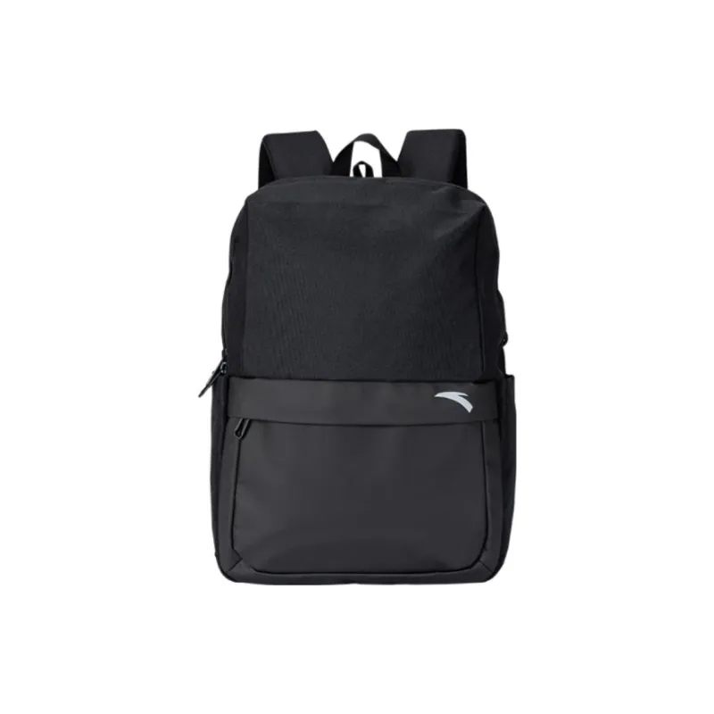 Anta Variety Training Collection Fabric Backpack Regular Unisex Black/Light Purple/Rifle Green-4