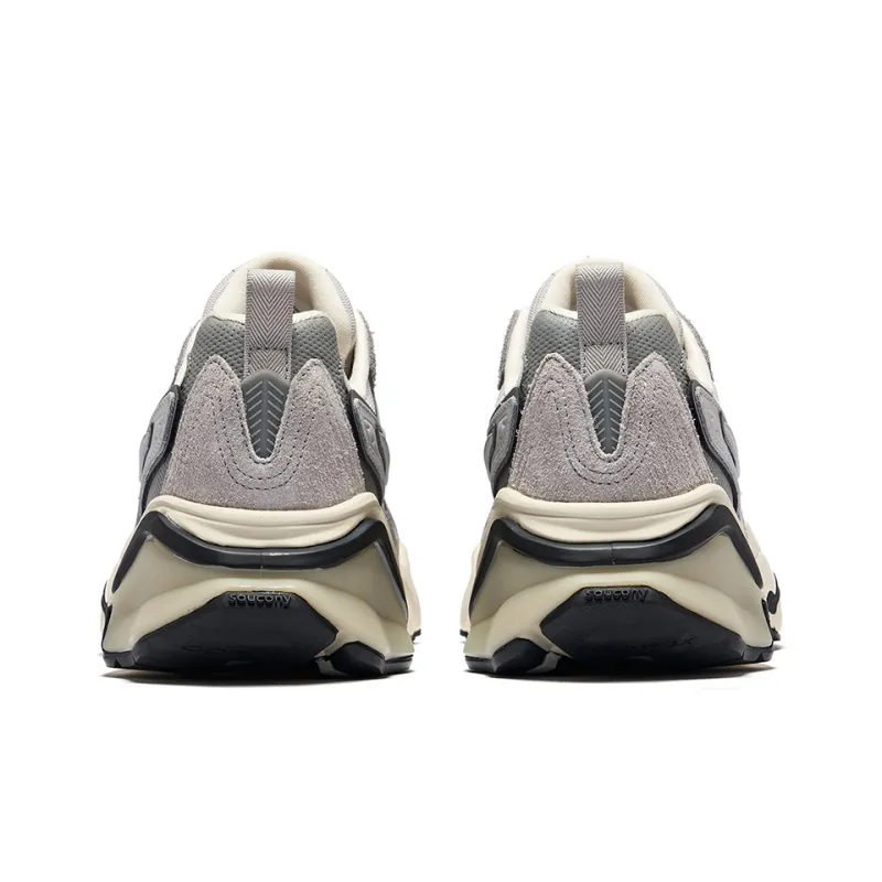 Saucony Low Top Running Shoes Unisex Gray Silver-3