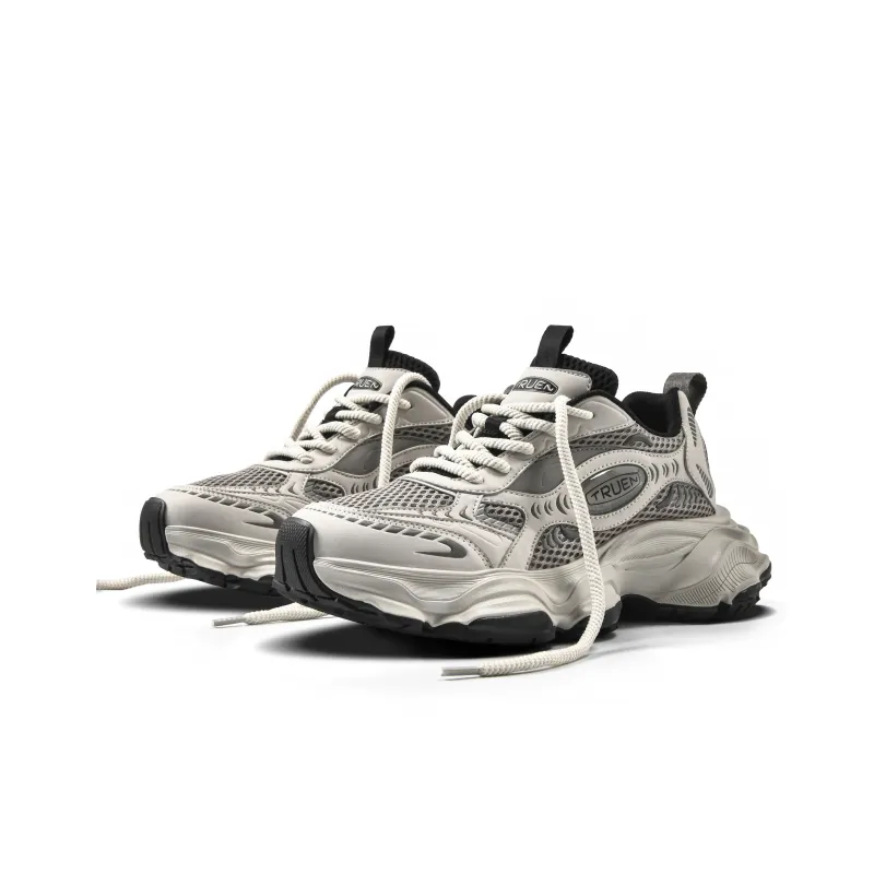 TRUEN Bubble Collection Slip Resistant Breathable Height Increasing Low Top Chunky Sneakers Unisex-1