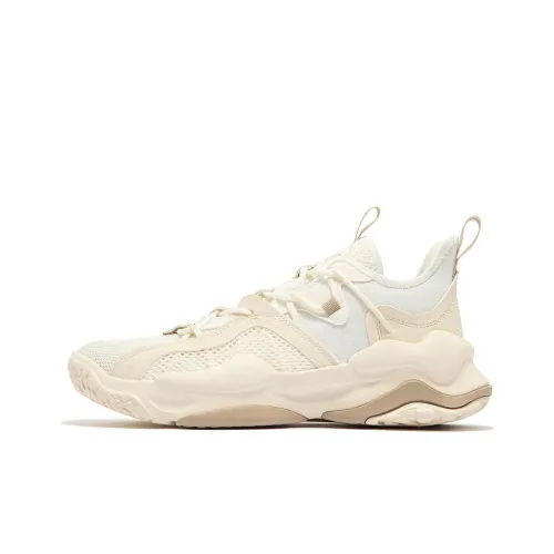 361° Basketball Shoes Men Low-Top Feather White/West Beige