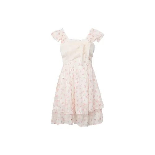 RTNH Short-Sleeved Dresses Women's Light Apricot