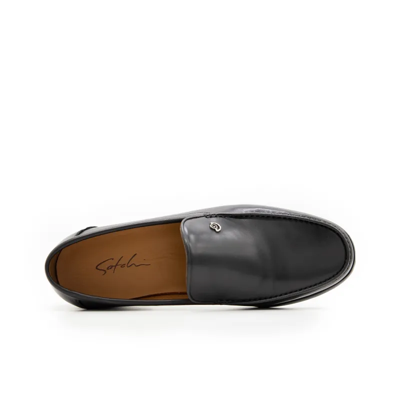 Satchi Dress Shoes Slip on Men's Black-3