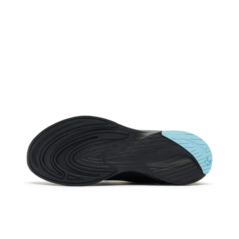 QIAODAN Cushioning Wear Resistant Low Top Running Shoes Men's Black Blue-4