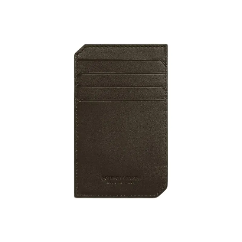 Bottega Veneta VN Preserve Calfskin Card Holder Small Size Men's Khaki-2