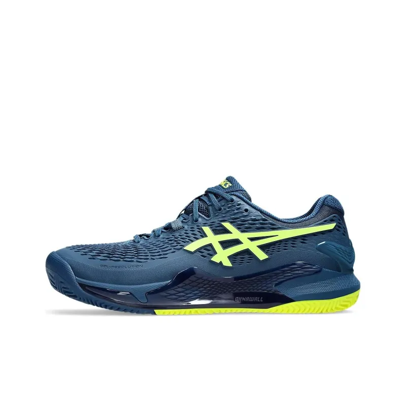 Asics Gel Resolution 9 Clay Mako Blue Safety Yellow-0