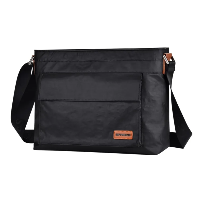 SEPTWOLVES Fabric Shoulder Bag, Crossbody Bag Regular Unisex Black-0