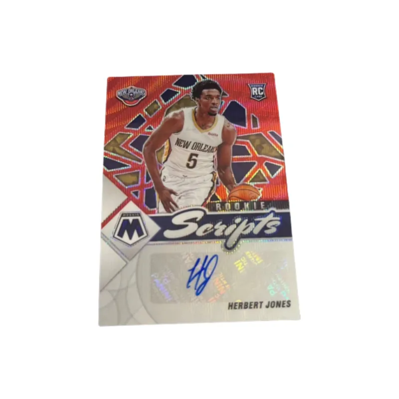 PANINI Herbert Jones 21 22 Mosaic Rising Stars Signature Red Ripple Folded Player Card Pass Sports Cards 1 Pc-0