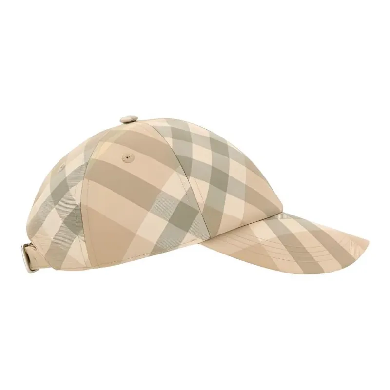 Burberry Checked Curved Peak Baseball Hat-1
