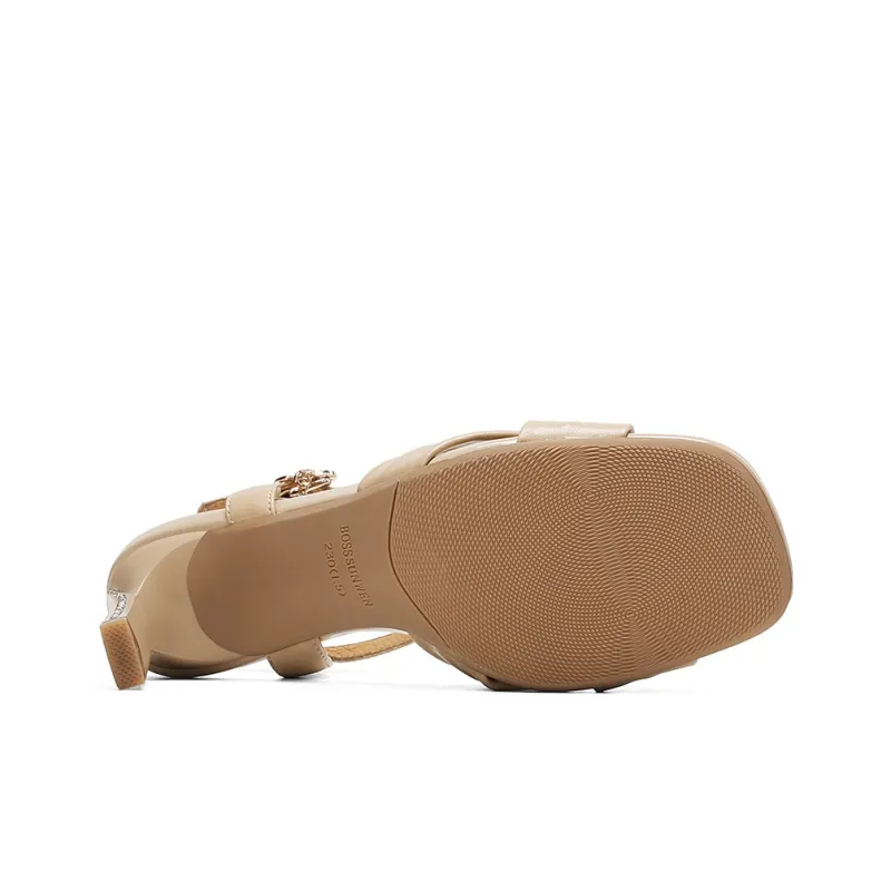 BOSSSUNWEN One Strap Sandals 7.5cm Women's-9
