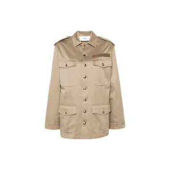 CELINE Saharienne Jacket In Technical Cotton