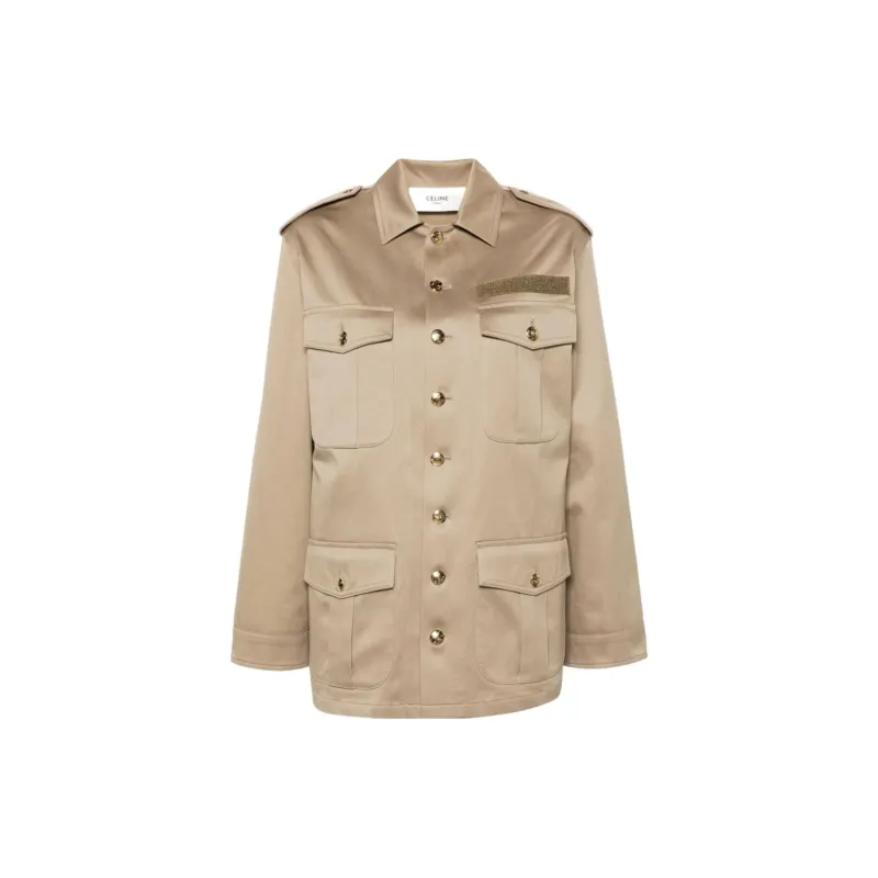 CELINE Saharienne Jacket In Technical Cotton-0