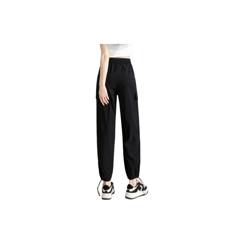 TERRE BLEUE Cargo Pants Women's Black-1