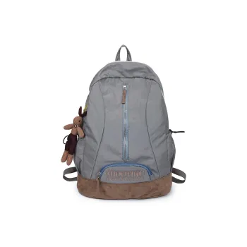 BAODIDAISHU Oxford Backpack Regular Unisex Gray/Emerald Green